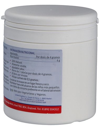 Myo Inositol en polvo 100% Natural 200 g de Lamberts