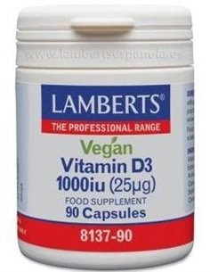 Vitamina D3 Vegana 1000 UI (25 µg) de Lamberts 2