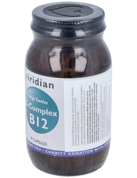 High Twelve Vit B12 Con B Complex 90Cap.Veg. de Viridian