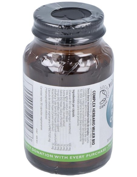 Complex Herbario Mujer 30Cap.Veg. Bio de Viridian
