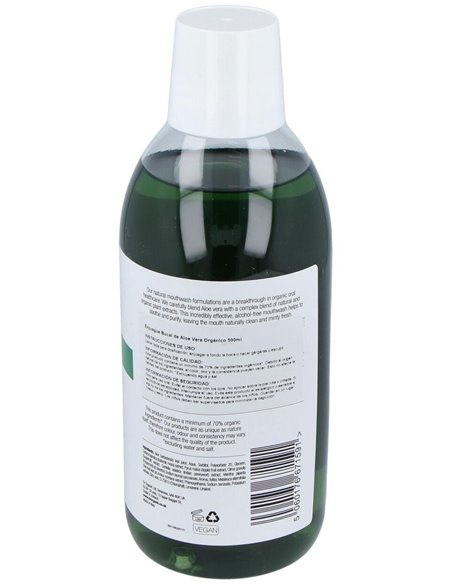 Enjuague Bucal Aloe Vera Organico 500Ml. de Dr. Organic