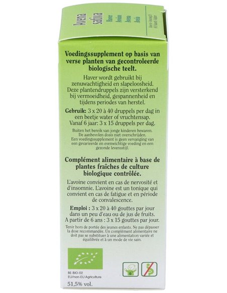 Ext. Avena Sativa (Avena)  50Ml. de Biover