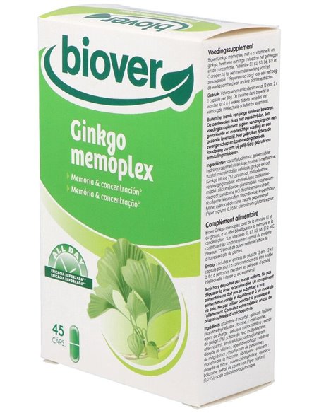 Ginkgo (memoria y concentración) memoplex 45 capsulas Biover