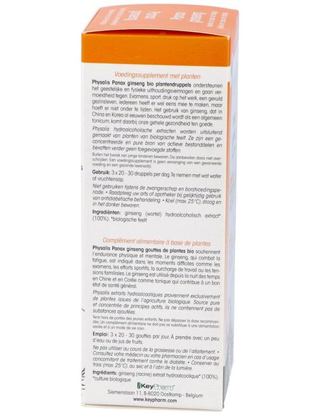 Ext. Panax Ginseng 100Ml. Bio de Physalis