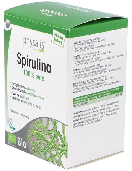 Espirulina 200Comp. Bio de Physalis