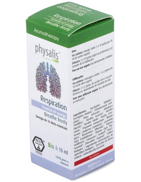 Respiration Sinergia Aceite Esencial 10Ml. Bio de Physalis