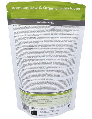 Wheat Grass Raw Juice Powder de Biotona