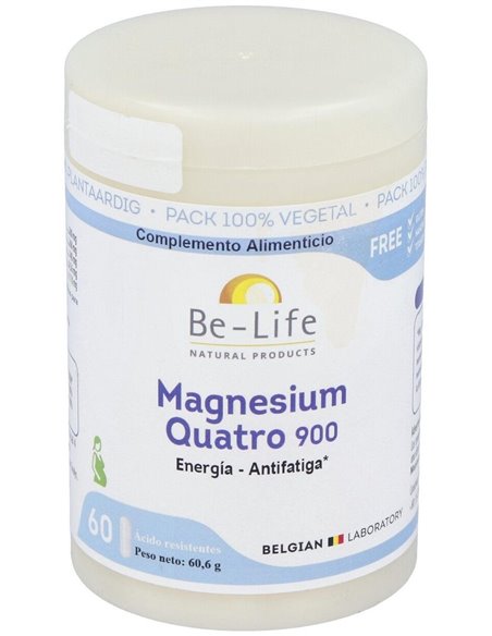 Magnesium Quatro 900 60Cap. de Be-Life
