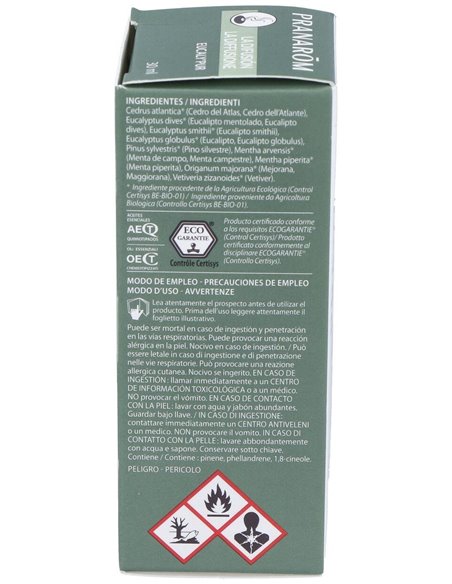 Eucaly Pur Aceite Difusion 30Ml. Bio de Pranarom Difusion