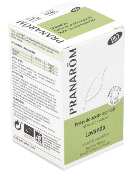 Lavanda Aceite Esencial En Perlas 60Perlas de Pranarom Aceites