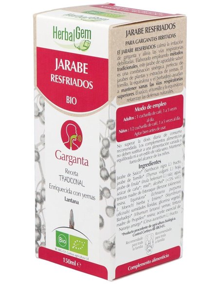 Jarabe Resfriados Calmante Garganta 150Ml. de Herbalgem