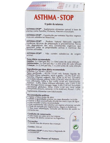 Asthma-Stop                                                     250 ml de Lusodiete