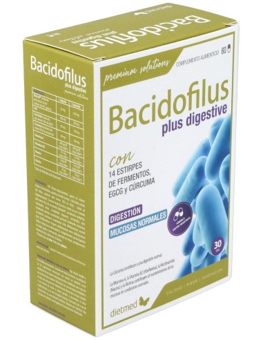 Bacidofilus Plus Digestive 60Cap. de Dietmed