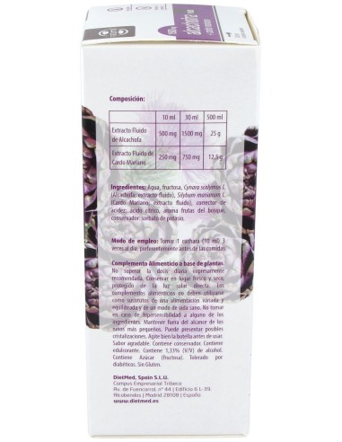 Alcachofa + Cardo Mariano Plus 500Ml. de Dietmed