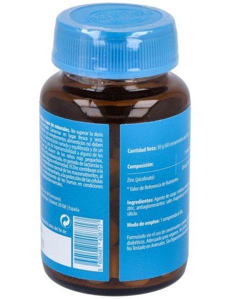 Zinc Picolinato 20Mg. 60Comp. de Dietmed