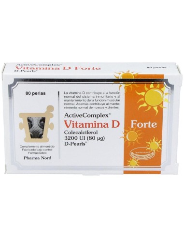 Activecomplex Vitamina D Forte 80Perlas de Pharma Nord