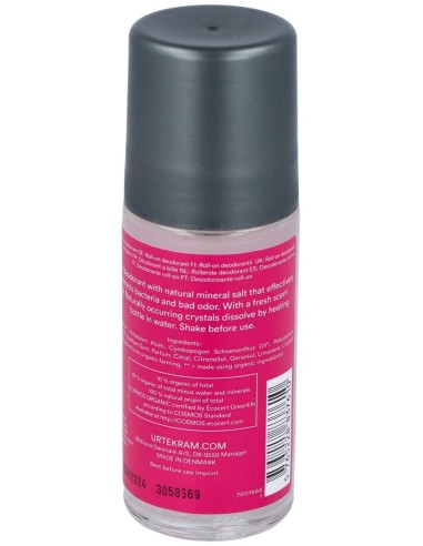 Desodorante Rosas Roll-On 50Ml. Eco Vegan de Urtekram
