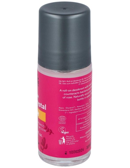 Desodorante Rosas Roll-On 50Ml. Eco Vegan de Urtekram