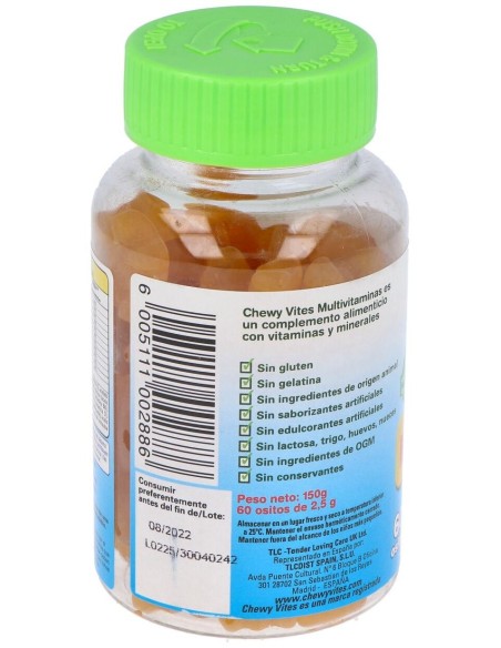 Chewy Vites Kids Multivitaminas 60 Ud de Chewy Vites