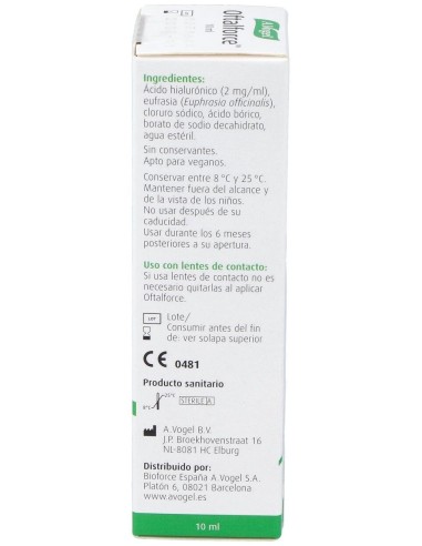 Oftalforce Gotas Para Ojos Secos 10Ml. de A.Vogel