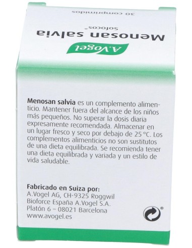 Menosan Salvia 30Comp. de A.Vogel