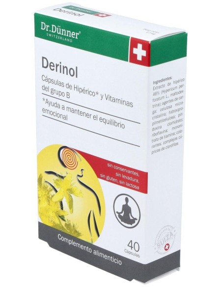 Derinol (Deprinol) (Hiperico) 40Cap. Dr.Dunner de Salus