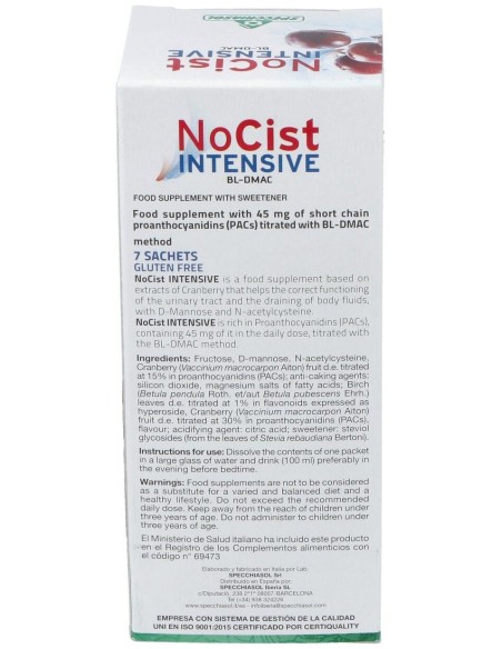 Nocist Intensive 7Sbrs. de Specchiasol