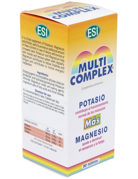 Multicomplex Potasio-Magnesio 90Comp. de Trepatdiet-Esi