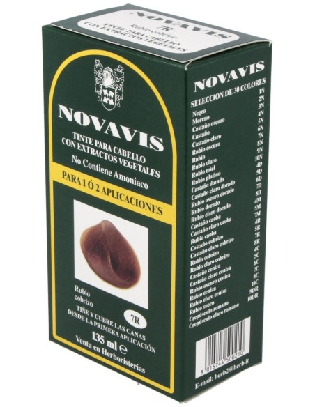 Tinte Novavis 7R Rubio Cobrizo 135Ml. de Novavis