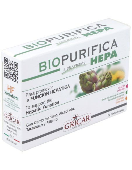 Biopurifica Hepa 30Comp. de Gricar