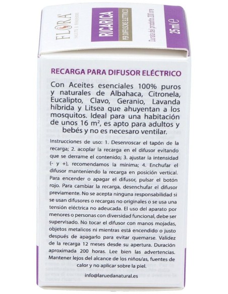 Recarga Difusor Electrico Mosquitos 45Noches de Flora