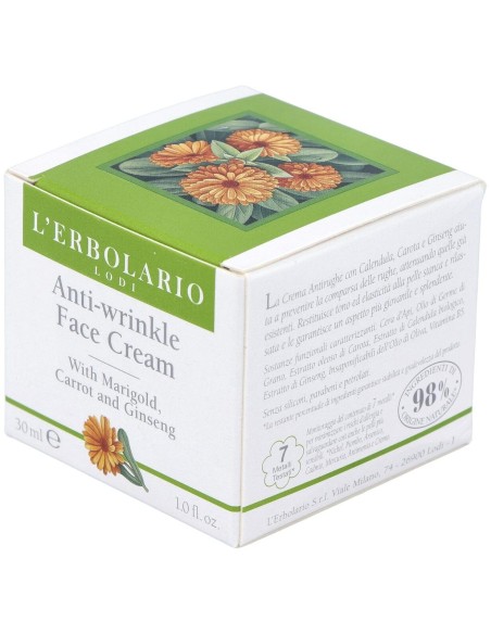 Crema Facial Antiarrugas Calendula Zanahoria 30M de L´Erbolario