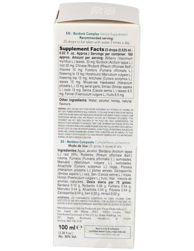 Bardana Composta Extracto 100Ml. de Forza Vitale