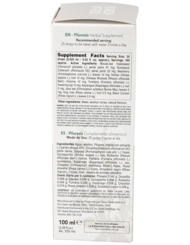 Piluresis Pilosella Composta Extracto 100Ml. de Forza Vitale
