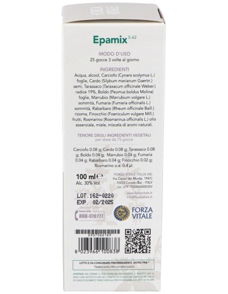 Epamix Tarassaco Plus (Diente De Leon) Ext. 100Ml. de Forza Vitale