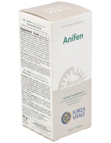 Anifen (Anice Composto) Gases 25Gr.Comprimidos de Forza Vitale