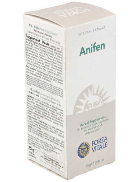 Anifen (Anice Composto) Gases 25Gr.Comprimidos de Forza Vitale