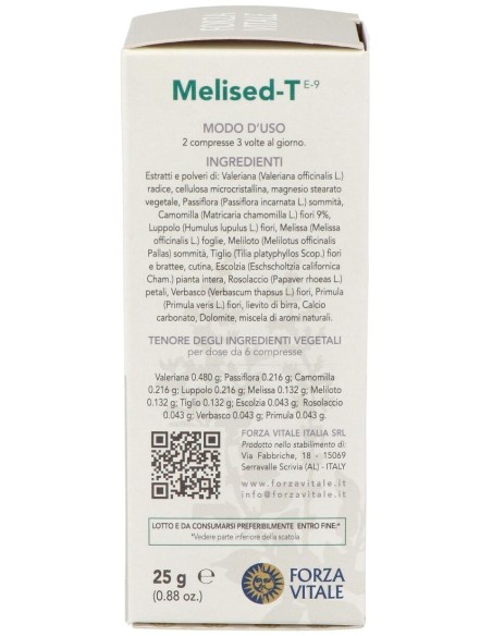 Melised-T (Camomila Composta) Relaj. 60Comp de Forza Vitale