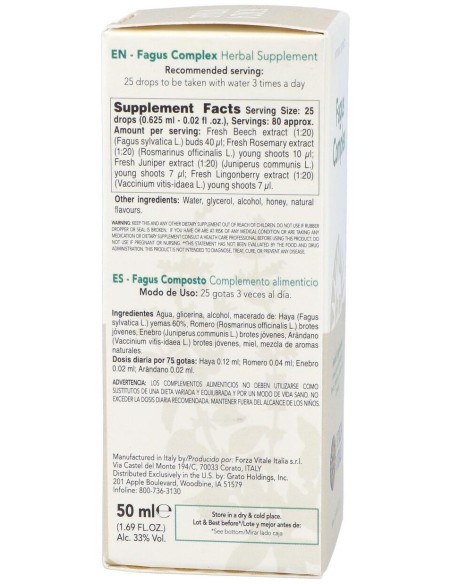 Fagus Composto Extracto 50Ml. de Forza Vitale