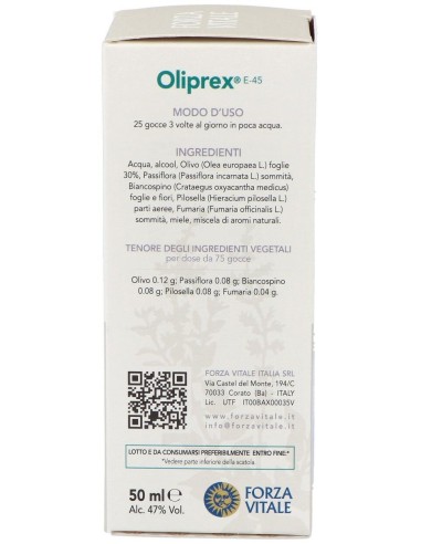 Oliprex (Olivo Composto) Extracto 50Ml. de Forza Vitale