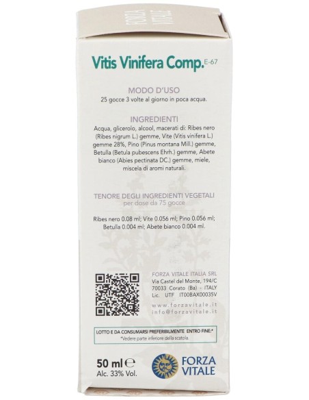 Vitis Vinifera Composta Extracto 50Ml. de Forza Vitale