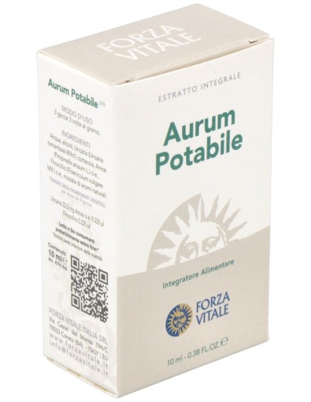 Aurum Potable (Oro) Metal Espagirico 10Ml. de Forza Vitale