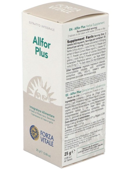 Allfor Plus 25Gr.Comprimidos de Forza Vitale