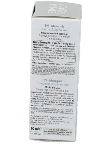Manugola Extracto 10Ml. de Forza Vitale