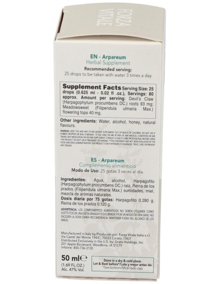Arpareum Extracto 50Ml. de Forza Vitale