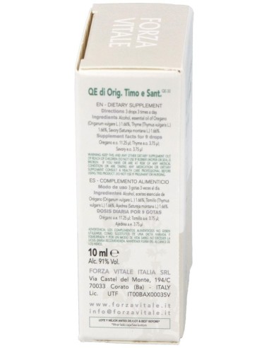 Quinta Esencia Oregano-Tomillo-Ajedrea 10Ml. de Forza Vitale