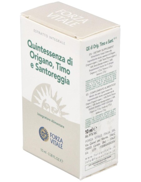 Quinta Esencia Oregano-Tomillo-Ajedrea 10Ml. de Forza Vitale