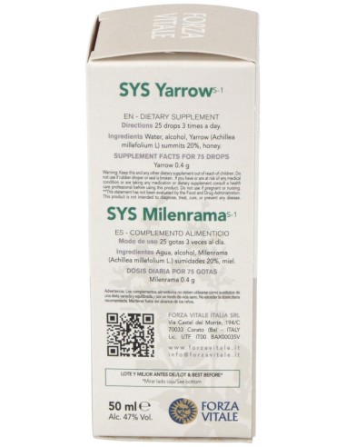 Sys.Achillea 50Ml. de Forza Vitale