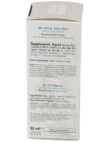 Sys.Hiperico 50Ml. de Forza Vitale