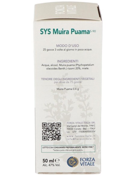 Sys.Muira Puama 50Ml. de Forza Vitale